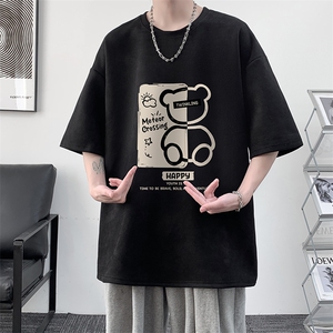 麂皮绒短袖t恤男大码半袖男 大皂风 JD82352-P25图片