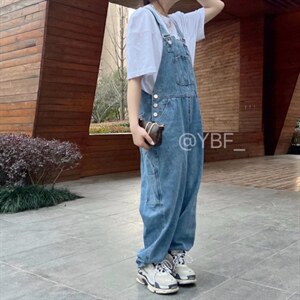 夏季新款减龄牛仔背带裤图片