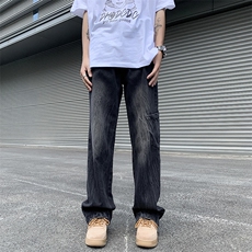 牛仔裤男士新款韩版潮流休闲工装长裤子N06057-P43，男装牛仔裤，星座308B-1