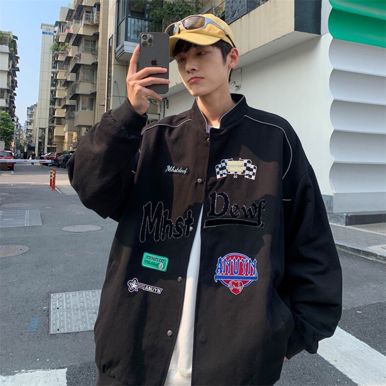 Wt168-P58新款美式街头刺绣棒球服飞行员夹克图片
