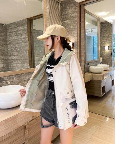 水洗搭配色外套，其它，百变诱惑