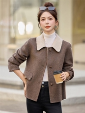 韩版短款双面羊绒大衣女时尚2025新款冬季超好看洋气减龄毛呢外套，女装毛呢外套，众宇琦