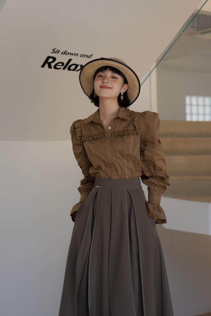 D调文艺氛围套装，女装职业装，GN