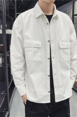 2021春秋季新款长袖衬衫男韩版宽松休闲衬衣202-7-GC14，男装衬衫，星座1302