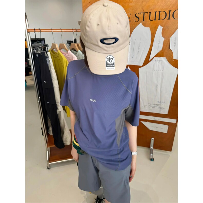 网图原版品质复杂工艺多片式立体裁剪！速干短袖男女A733-P47,男装T恤,星座1505