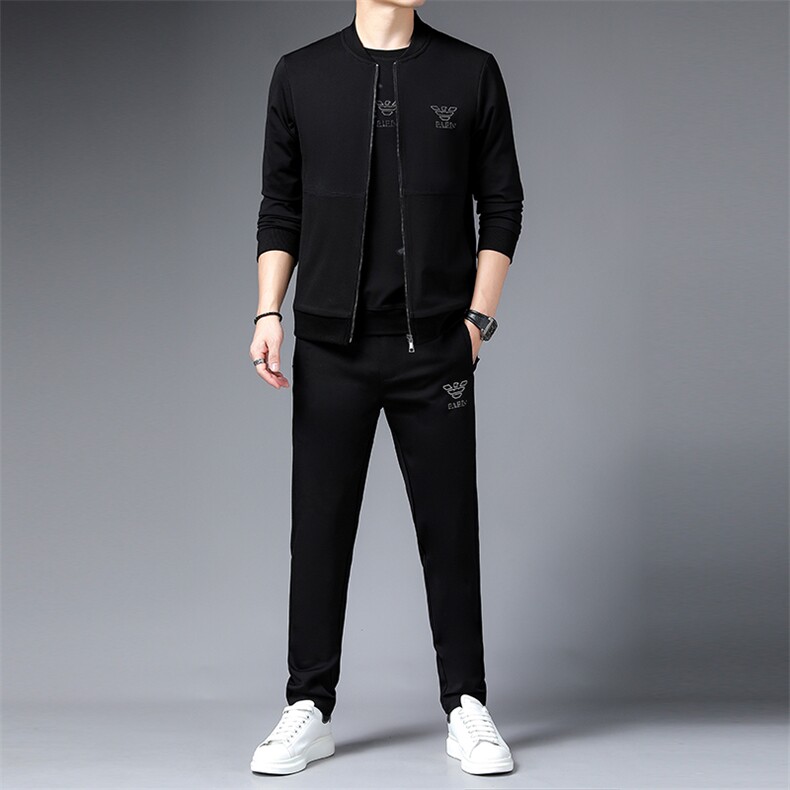 SA9609-3钱塘2020-2中青年男士新款时尚休闲百搭卫衣套装P240图片