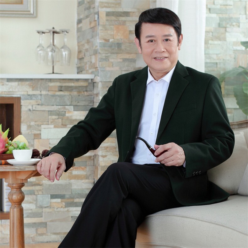 爸爸西服中年外套装2023新款春秋季40上衣50岁休闲单件小西装男装,男装西服,电商B212（原钱塘6029）