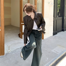 新款皮衣外套2C0959098P155K238，女装短外套，2C095