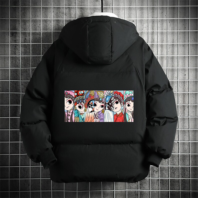 控128加绒面包服男大码羊羔毛衣男MY16250-P100图片