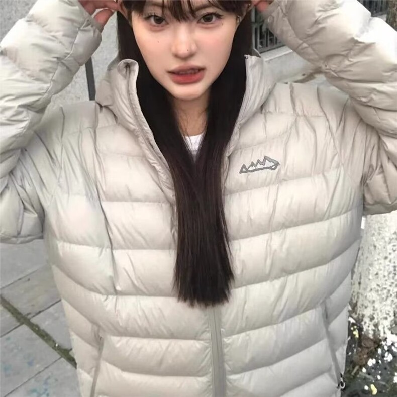 新款冬季排骨棉服女轻薄韩系连帽高级感棉袄情侣外套L66577-P75,男装棉衣,星座1008
