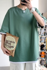 数据款！仿纯短袖t恤男新款绣花百搭宽松潮流休闲TC3019-P25，男装T恤，星座717