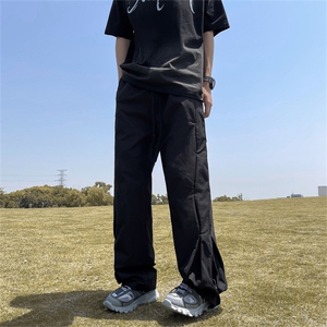K85-P52夏季宽松型设计感不规则长裤图片