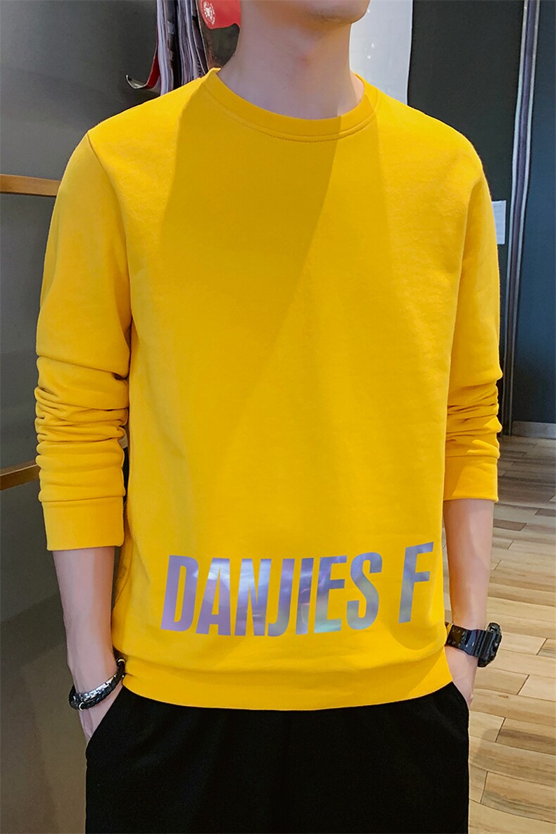 卫衣男士新款潮流百搭圆领宽松秋季运动休闲外套DF114T,男装卫衣,电商A102