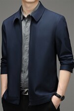 BH2123钱塘2020-2中老年男士翻领商务休闲夹克外套数据好稳定P125，男装夹克，钱塘207-2