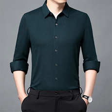 CM61130钱塘2020-2商务休闲简约百搭中年男士秋季薄款衬衣P147，男装衬衫，钱塘207-2