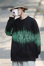 ！秋季上衣男圆领卫衣男装港风长袖t恤男外套男W102-P33，男装卫衣，星座815-2