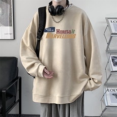 麂皮绒卫衣男大码重磅长袖t恤男JW81384-P35，男装卫衣，电商A040