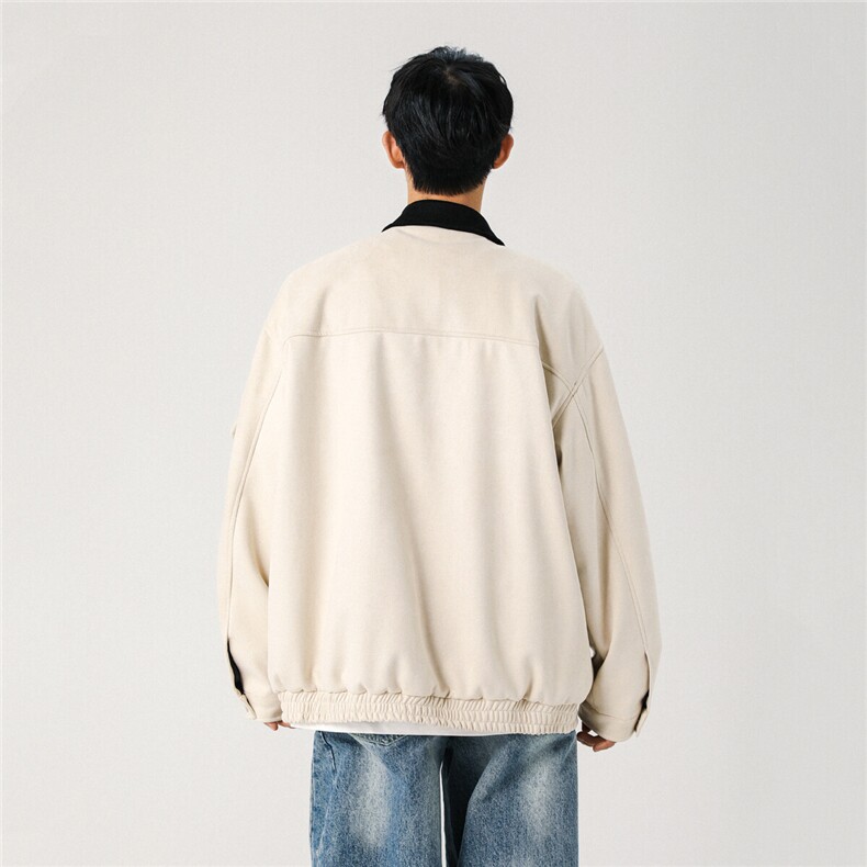 春装现货撞色麂皮绒夹克XZ609-WT2367-P108-138,男装夹克,星座609