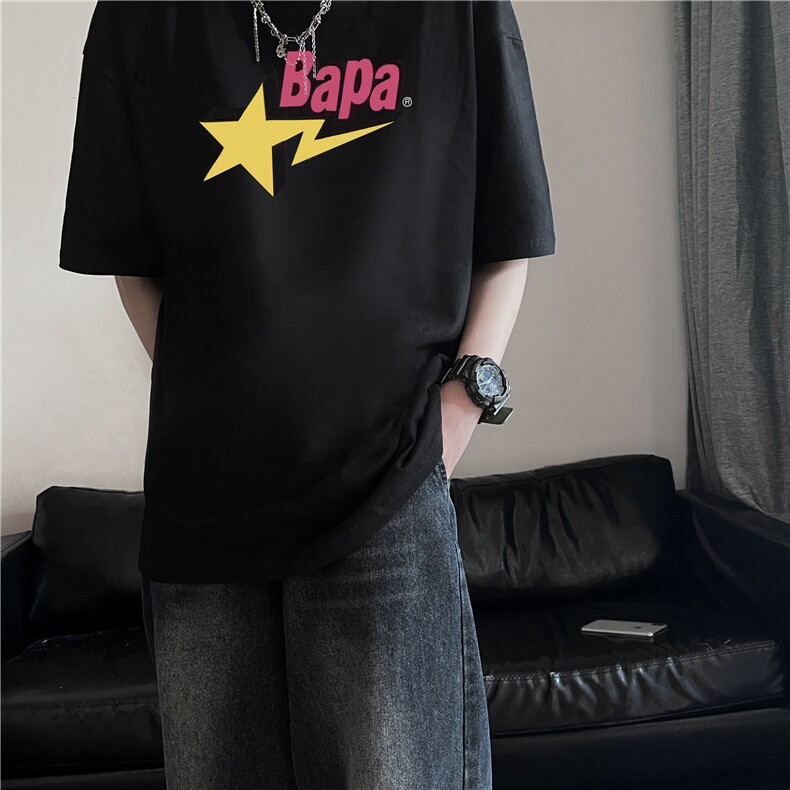 高级感cleanfit短袖t恤重磅纯棉七分袖XZ310A-4-T38,男装T恤,星座310A-4