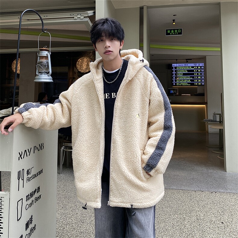 XZ213-MY16-P128控148港风ins潮牌日系羊羔毛情侣青少年棉服棉袄,男装棉衣,星座213