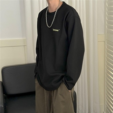 现货-2025立秋新款圆领套头卫衣男潮牌重磅长袖A351-AT2513-P50，男装卫衣，电商A351
