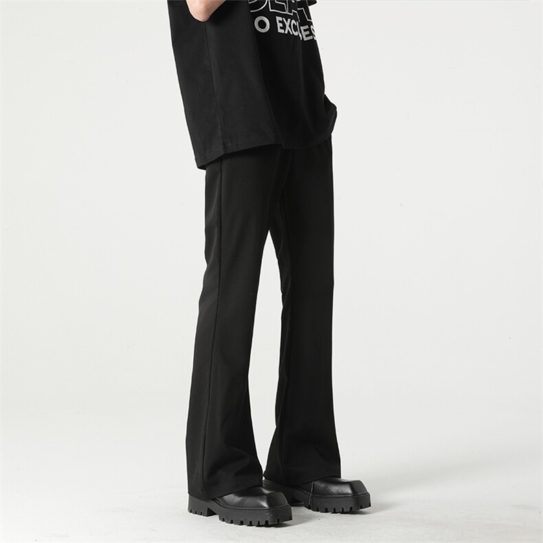 vibe高街垂感休闲西裤ins潮牌微喇叭裤子潮XZ211-1-K2308-P50，男装西裤，星座211-1