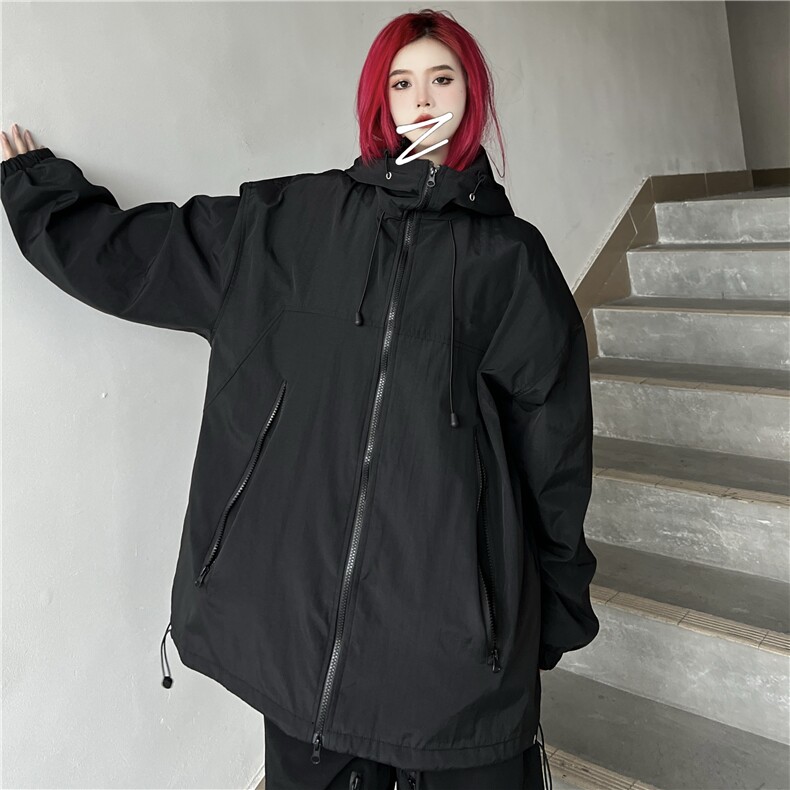 美式冲锋衣外套男女连帽防风机能夹克insW993P80,男装夹克,星座1116-2