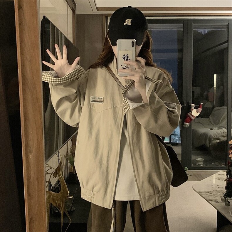 A483-P105底特律工装外套男女款春季夹克痞帅潮复古巴恩风上衣,男装夹克,星座911