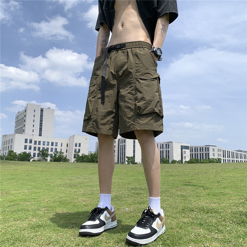 【三防】皱感工装多口袋织带速干运动休闲短五分裤XK008-P50控68,男装牛仔裤,星座216(原A116)