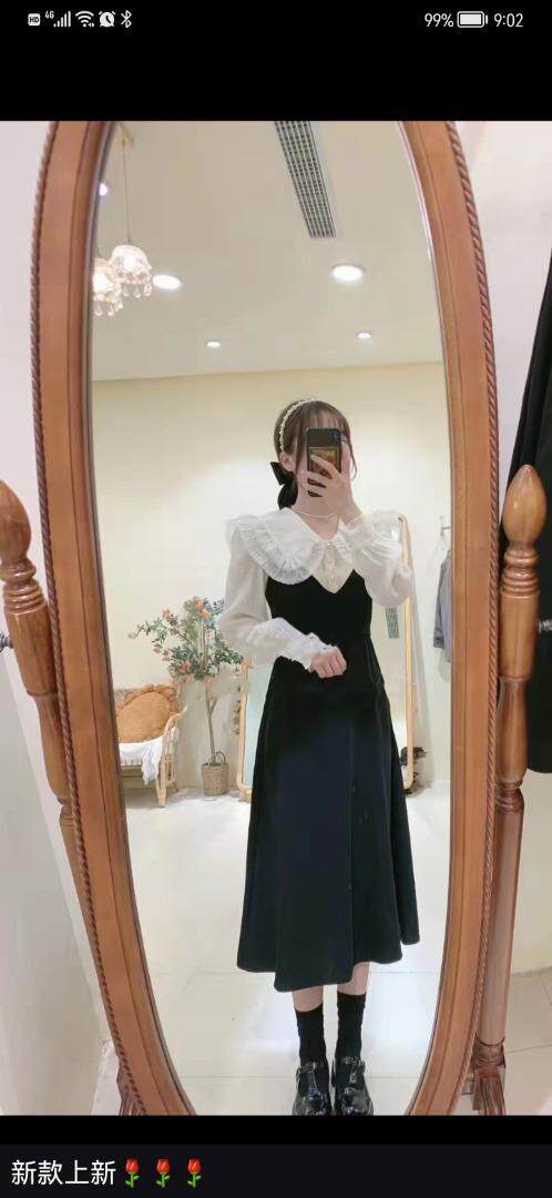 拼接韩板连衣裙，女装连衣裙，时尚秀衣阁