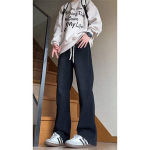 大货~ 美式高街vibe修身微喇抽绳松紧腰牛仔裤男K551-特P42 控68图片
