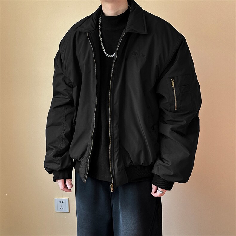 棉衣外套冬季美式飞行夹克潮牌绣花棉服现货A351-AJ2530-p95,男装夹克,电商A351