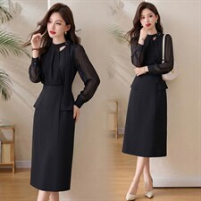 2026春季新款简约时尚休闲女装连衣裙，女装连衣裙，美沁