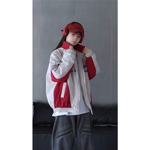 抖音视频截图只展示大货 印花立领机车潮牌棉服77950特P85图片