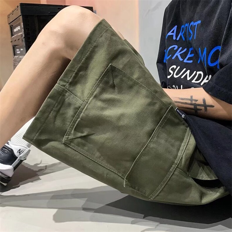 日系休闲五分裤男夏季薄工装短裤男宽松中裤学生沙滩裤DK213-P33,男装休闲裤,星座1008