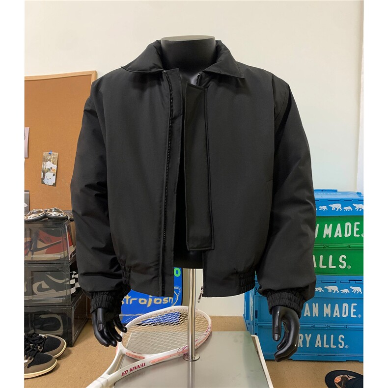 假模冬季2024飞行员夹克加厚棉衣美式短款翻领棉服外套S375-特P88图片