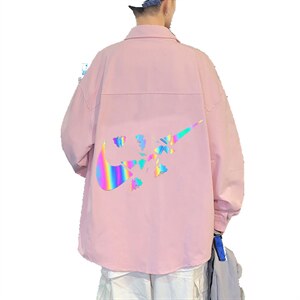 春季长袖衬衫男宽松港风衬衣男外套男CSCS270-P40图片