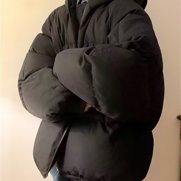 美式潮流保暖连帽棉服男女装上衣冬季新款面包服抗寒外套潮棉衣,男装棉衣,星座506A