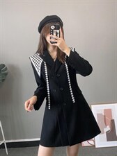 2021秋装新款西装裙（披肩可脱卸），女装西装，中广青青