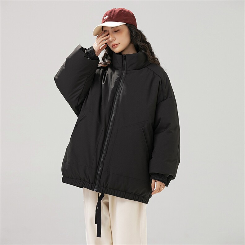 现货冬季美式休闲加厚雪山外套夹克立领纯色三防户外工装棉服,男装夹克,电商A486