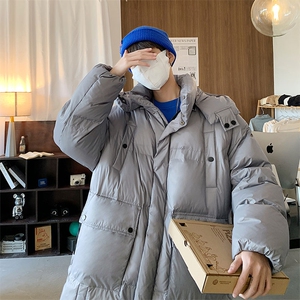 大鹅绒男冬装羽绒服面包服中长款加厚外套  AW6078 P448 限498图片