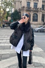 皮草，女装皮草，美之芝