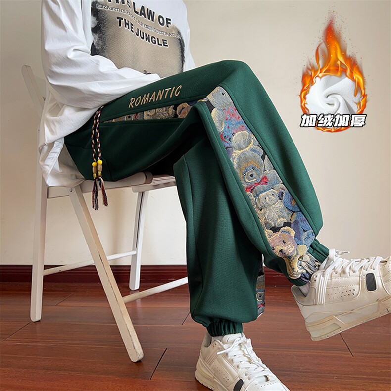 2025HK23619加绒港风内景大码菠萝格卫裤M-5XHK23767-特P35，男装休闲裤，电商A022