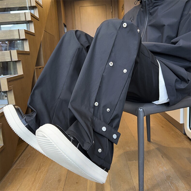 春秋冲锋裤男防水男士休闲裤长裤直筒开叉运动裤A266-KZ8024-P65，男装休闲裤，电商A266