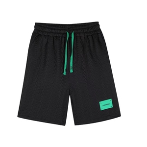 夏季简约贴标运动五分裤男潮牌宽松情侣休闲短裤夏天男装韩版中裤