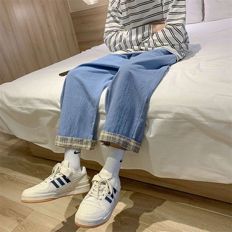 棉麻休闲裤男直筒裤KD277-P25图片