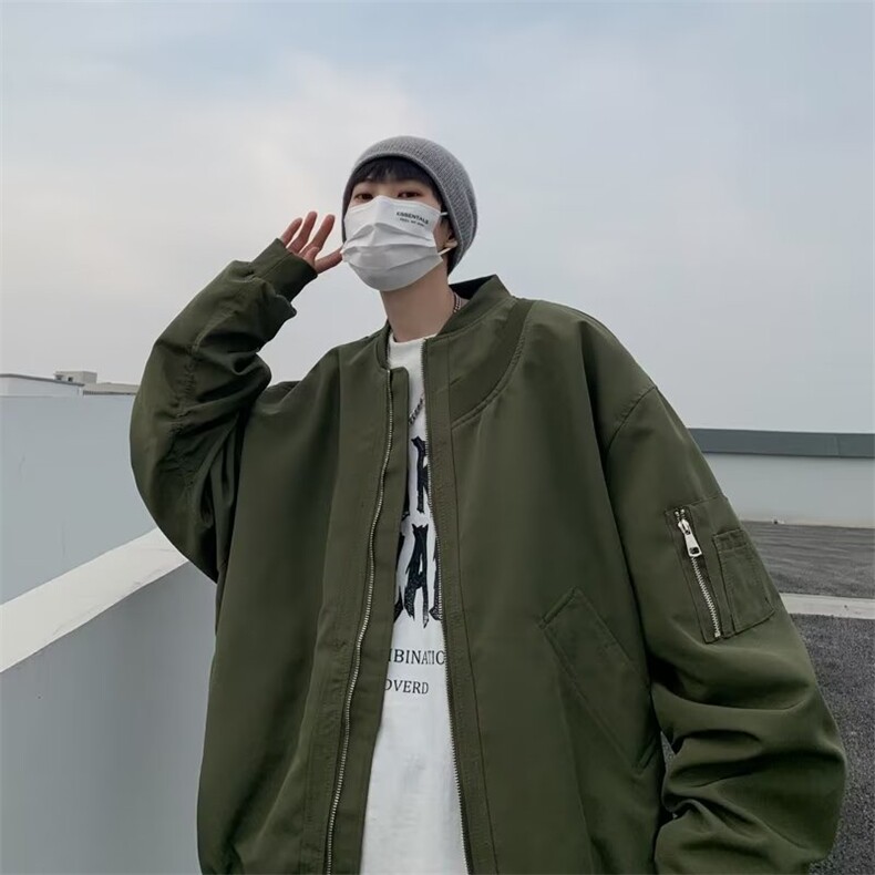 棒球服外套男春季美式潮牌复古高级感男装宽松夹克M8820-P57,男装夹克,星座1109-3