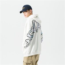 【】A003-HW3103-P55新款字母印花男士连帽卫衣无影墙，男装卫衣，电商A003