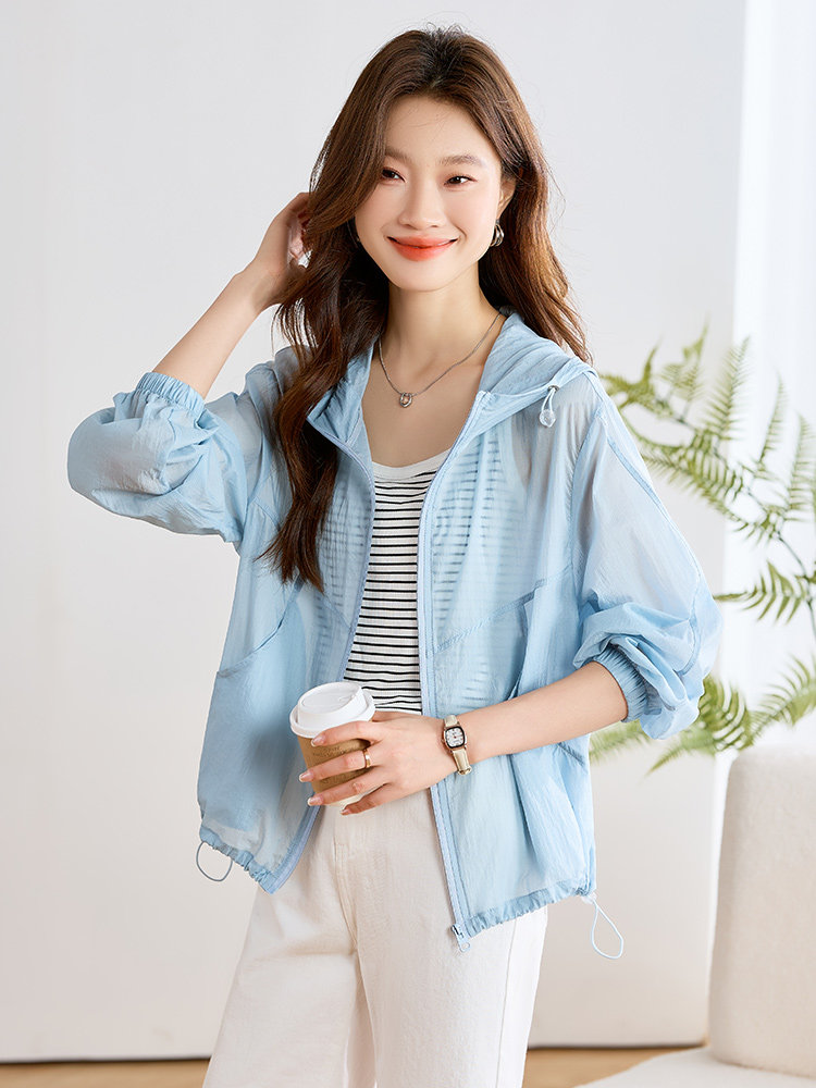 现货！！！时尚防晒衣女2025夏季新款透气轻薄外套,女装防晒衣,以桐