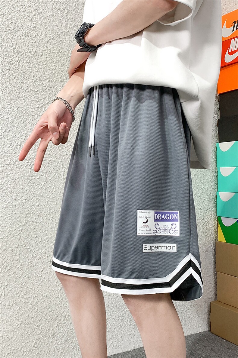 ！2023夏季新款男士百搭冰丝短裤宽松五分裤A161-D810-P25,男装休闲裤,电商A161-2